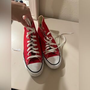 Red High-Top Sneakers